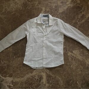 Zara Boy’s Crisp White Casual Button-Down Shirt